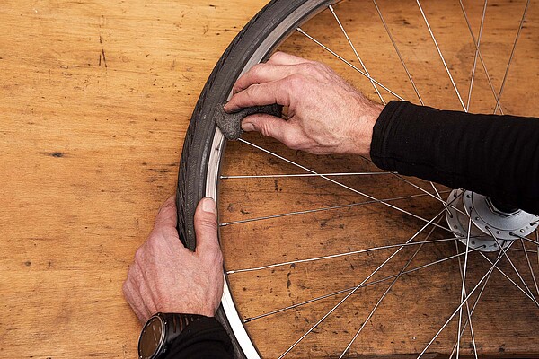 Felgen putzen am Velo