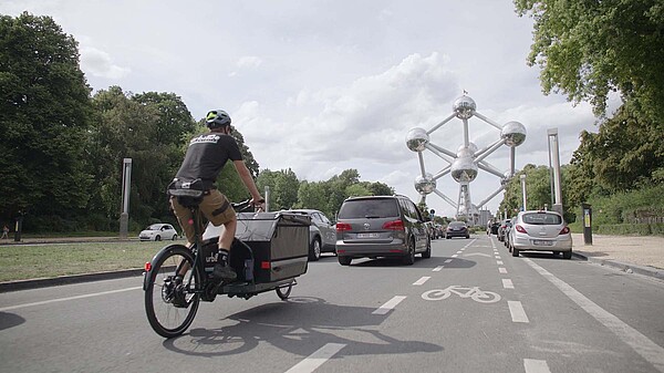 Selle Royal Fahrradkurier Brüssel. 
