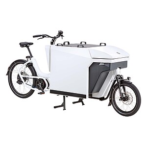 Cargobike Typenkunde. Lastenrad mit grosser Transportbox.