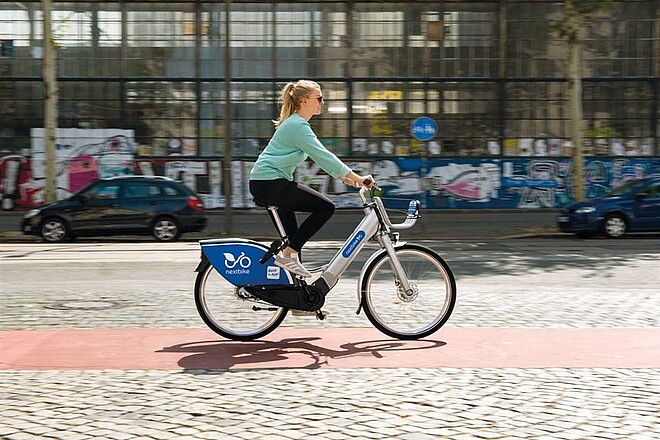 Das Bikesharing-Angebot in Luzern wurde um E-Bikes erweitert. Nextbike E-Bikes in Luzern.