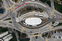 Verkehrsführungbeim Triemli aus der Vogelpespektive