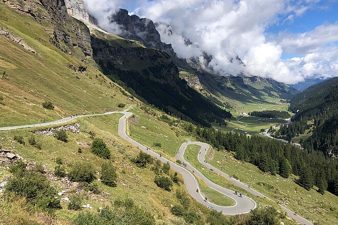 Klausen Monument war ein Velofest. 