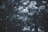 Schneefall in der Nacht