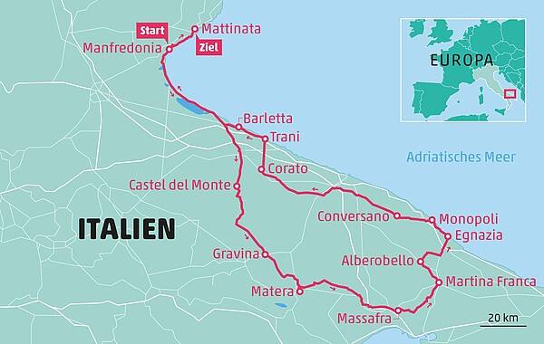 fahrradreise Apulien.