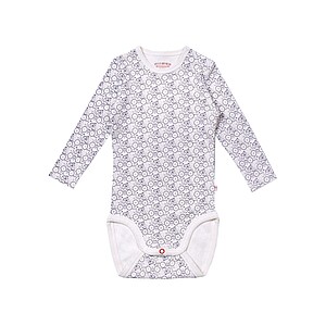 Ökologischer Babybody mit Fahrradmotiven.