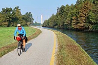 Radreise entlang den Kanälen in Norditalien. 