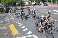 Das Veloweggesetz ist da. Velohauptroute in Bern.