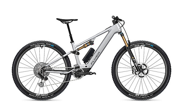 Flyer «Uproc SL:X». Silber-graues E-Mountainbike von Flyer.