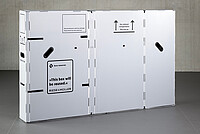 Bike Box aus Kunststoff von Riese und Müller. 