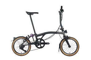 Brompton Faltrad in Schwarz