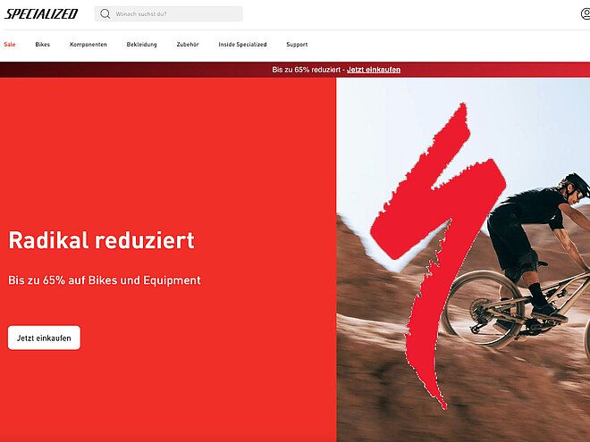 Grosse Rabattschlacht bei Specialized