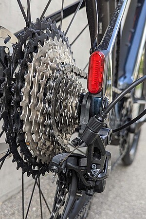 Canyon GrizlOn CF Daily im Test. Nahaufnahme einer Fahrradkasette. 