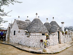 Fahrradreise Apulien. Trulli.